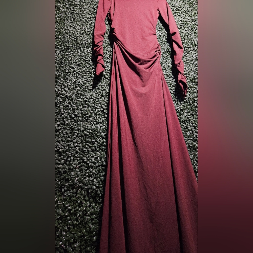 Zara Brown Long Sleeve Dress - Picture 4 of 6